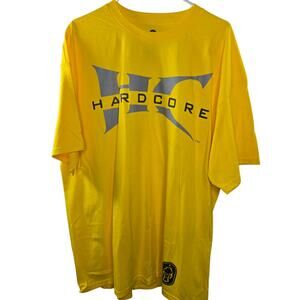 HardCore Brands Yellow HC Logo Waterfowl Hunting T-shirt Size XXL